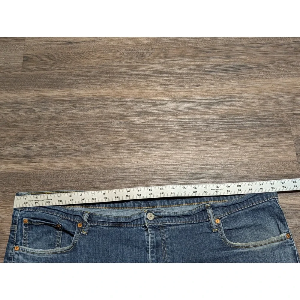 Levis 569 Loose Straight Denim Shorts Mens 48 Blue Medium Wash Baggy Jeans